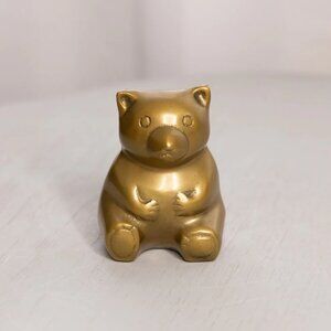 Medium Brass Bear Figurine